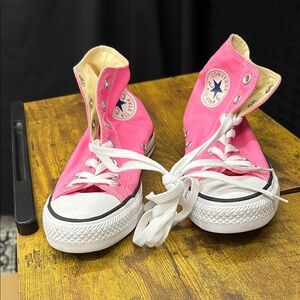 Converse Vibrant Pink Canvas Sneakers